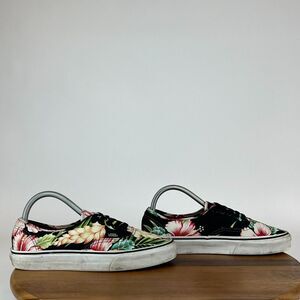 Womens Vans Era Black Hawaiian Tropical Floral Shoes Sneakers Size 8‎ M GUC